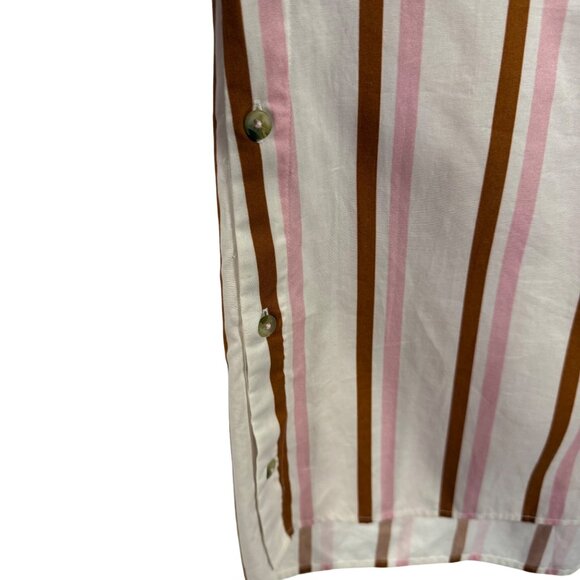 Anthropologie Boxy Buttondown‎ Striped Shirt Size XXS - Picture 4 of 8